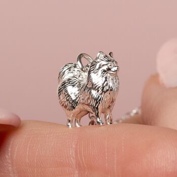 Personalised Pomeranian Sterling Silver Necklace, 2 of 9