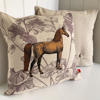 Vintage Equestrian Horse Cushion Cover, 4 of 7