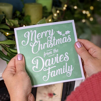 Personalised Family Christmas Card Pack, 2 of 4