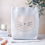 Personalised Cat Bag In Silver, thumbnail 2 of 8