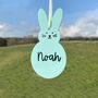 Personalised Acrylic Easter Bunny Hanging Decoration, thumbnail 1 of 3