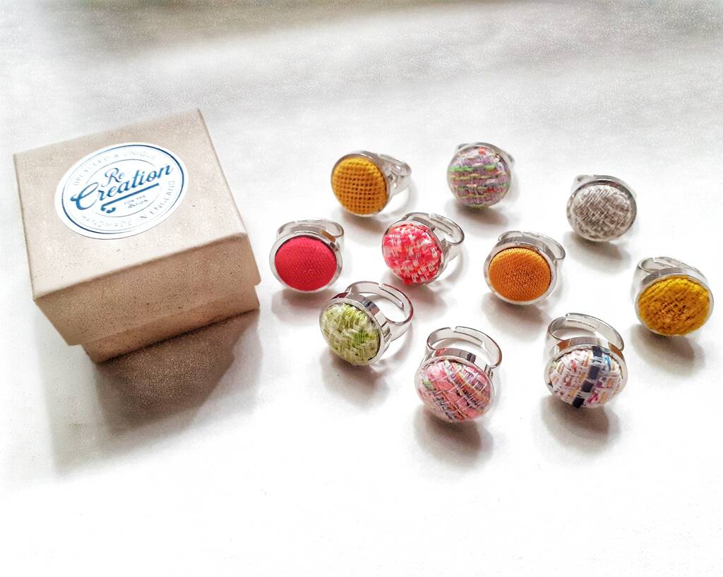 atmosfeer deelnemer Rally Fabric Rings By Re-Creation for the Nation | notonthehighstreet.com