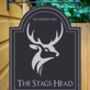 Stags Head Personalised Pub Sign/Bar Sign/Man Cave, thumbnail 1 of 8