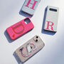 Pink And Mauve Alphabet Personalised Phone Case, thumbnail 5 of 5