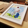 Personalised Custom Golfer Print, thumbnail 1 of 10