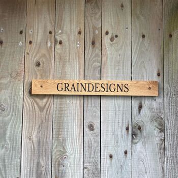 Engraved Wooden Gate Sign, 10 of 11
