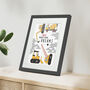 Personalised Construction Children's Nursery Framed Print, thumbnail 1 of 10