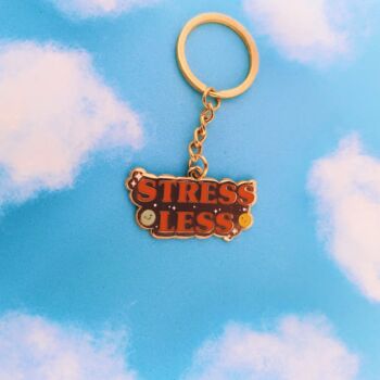 Stress Less Enamel Keyring, 2 of 4