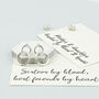 Sterling Silver Mother And Daughter Circle Earrings, thumbnail 4 of 8