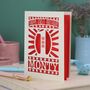 Personalised Papercut Starry First Birthday Card, thumbnail 2 of 6