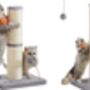 Cat Scratching Post With Spring Pompom And Sisal Pole, thumbnail 10 of 10