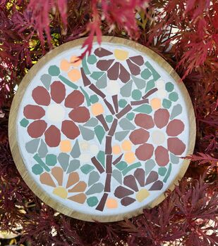 Floral Mosaic Placemat Plantstand Or Dish, 3 of 12