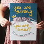 You Are Strong Tiger Typography Print, thumbnail 1 of 6
