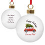 Driving Home For Christmas Bauble Red Car, thumbnail 4 of 6