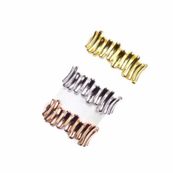 Irregular Bars Rings, Rose Or Gold Vermeil 925 Silver, 5 of 9