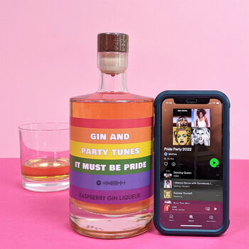 Personalised Pride Party Flavoured Gins With Music, 5 of 6