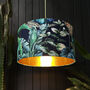 Rainforest Jungle Lampshade With Metallic Gold Lining, thumbnail 2 of 8
