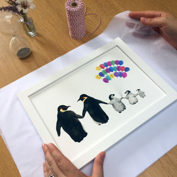 Personalised Family Of Penguins Print, 3 of 5