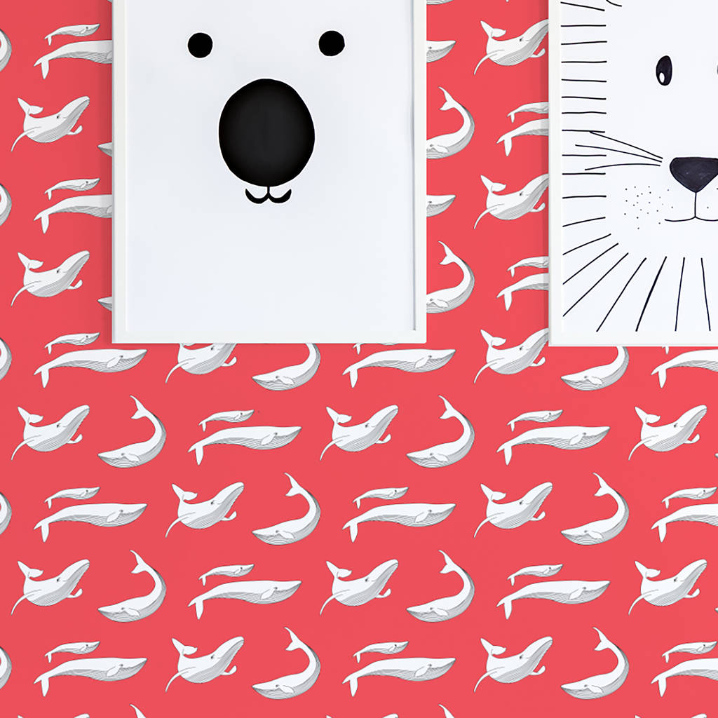 Whale Children's Wallpaper By Anamoly | notonthehighstreet.com