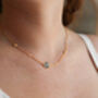 Iseo London Topaz And Gold Plated Necklace, thumbnail 2 of 4