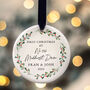 First Christmas In New Family Home Custom Bauble 2022, thumbnail 1 of 12