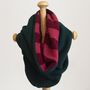 Reversible Pure Cashmere Snood Scarf, thumbnail 3 of 12