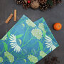 Echinacea Blue Tea Towel, thumbnail 1 of 7