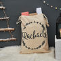 Personalised Christmas Wreath Sack, thumbnail 1 of 5