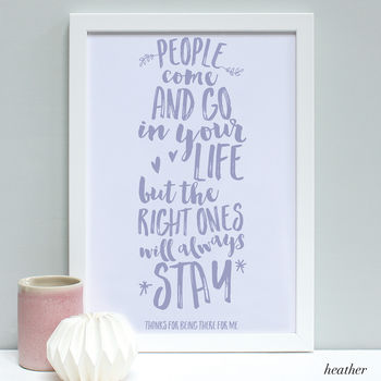 Personalised Best Friends Right Ones Print, 4 of 7