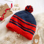 Unisex Hat Knitting Kit Navy, thumbnail 1 of 7