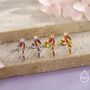 Scarlet Macaw Parrot Bird Stud Earrings In Sterling Silver, thumbnail 4 of 12