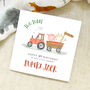 Personalised Tractor And Farm Animals Any Age Birthday Card, thumbnail 1 of 2