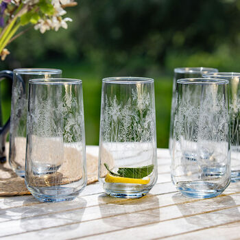 Set Of Six Floral Hiballs, 2 of 5