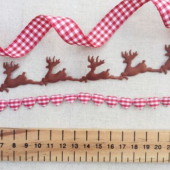 Reindeer And Plaid Ribbon Collection, 3 of 8