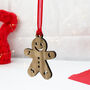 Cute Gingerbread Person Tree Decoration, thumbnail 3 of 9