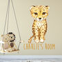 Personalised Safari Animal Wall Sticker For Kids Room, thumbnail 3 of 5
