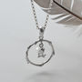 Sterling Silver Little Bird Hoop Necklace, thumbnail 2 of 7