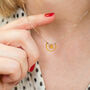 Contemporary Moon And Star Floating Necklace, thumbnail 1 of 6