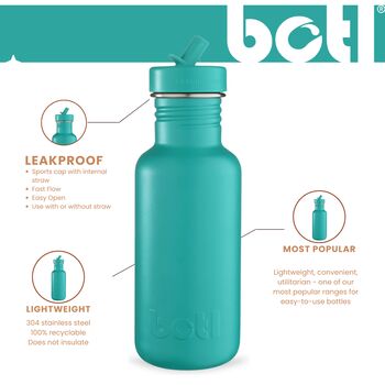 500ml Tough Stainless Steel Lightweight Bottle, 4 of 6