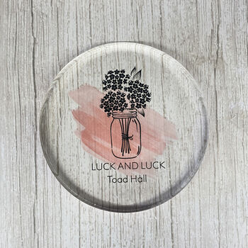 Personalised 10mm Acrylic Round Coaster With Logo, 3 of 8