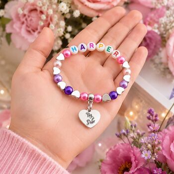 Personalised Big Sister Bracelet Keepsake Gift, 4 of 12