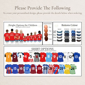 Personalised Daddy’s Dream Team Family Print, 2 of 12