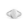 Oval Personalised Signet Ring 925 Solid Silver, thumbnail 3 of 6