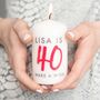 Personalised Birthday Milestone Age Candle, thumbnail 1 of 4