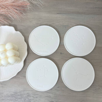 Star Sign Drink Coasters Zodiac Sign Gifts, 6 of 9