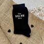 The Best Man Personalised Wedding Day Socks, thumbnail 3 of 3