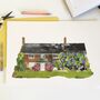 Personalised House Portrait Recycled Paper Artwork, thumbnail 3 of 10