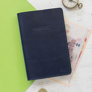 Personalised Leather Passport Case, 2 of 8