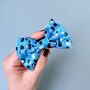 Blue Polka Dot Dog Bow Tie, thumbnail 1 of 5