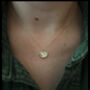 Pearl Disc With Star Gold Vermeil Necklace, thumbnail 1 of 4